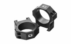 Steiner H Series lightweight 30mm low scope rings in black for Picatinny rails