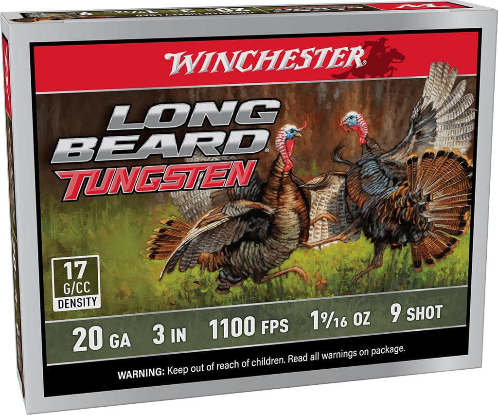 Winchester Long Beard Tungsten TS17 20ga 3 in 1-9/16 oz #9 shot 5rd box