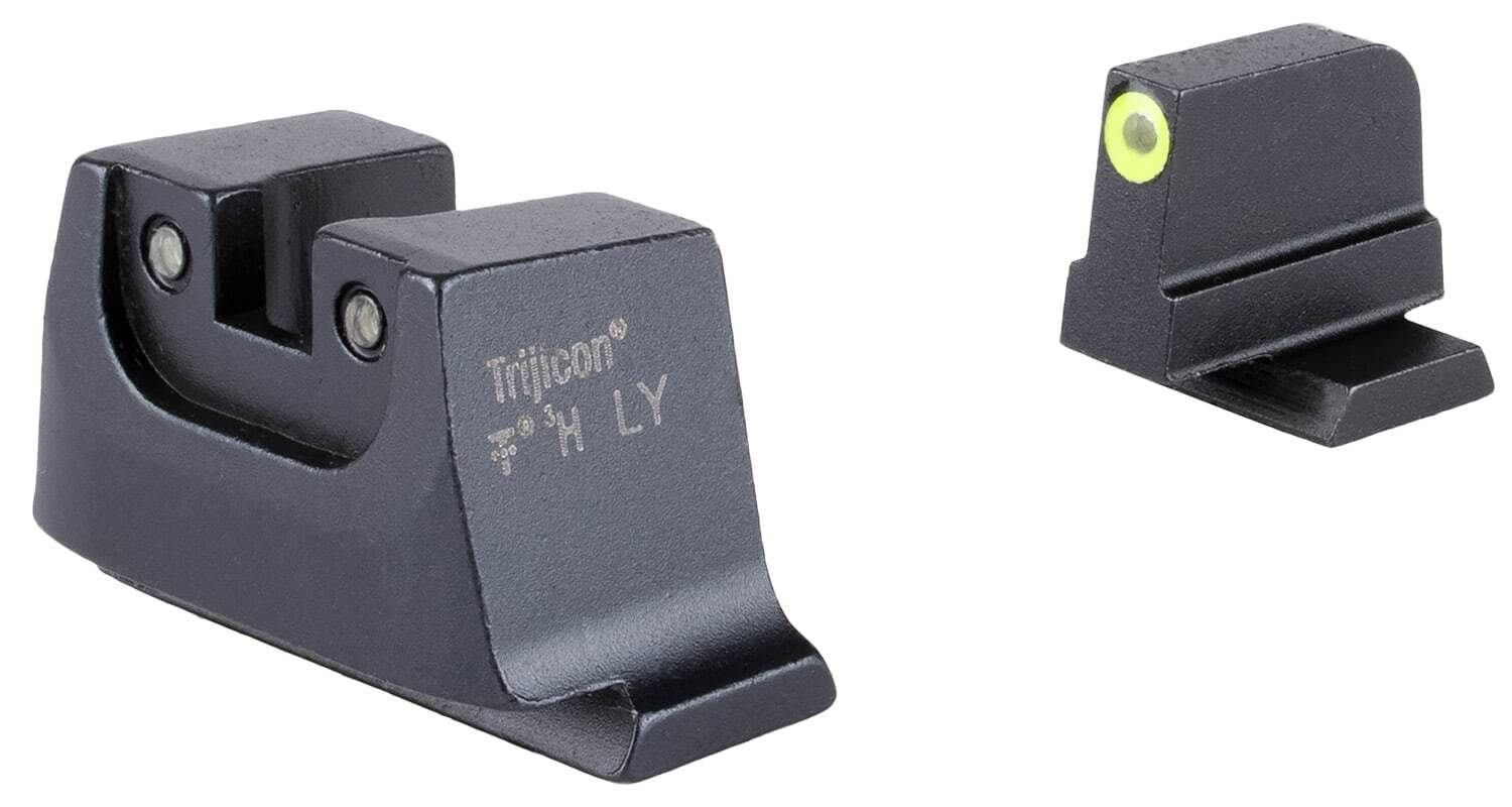 Trijicon SA240C601149 Suppressor/Optic Height Sights Green/Tritium Yellow Outline Front Sight-Green/Tritium Black Outline Rear Sight Smith & Wesson M&P C.O.R.E./ M&P M2.0