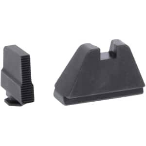 AmeriGlo GL507 Optic Compatible Sight Set for Glock  5XL Tall Serrated Front Sight-Black Rear Sight