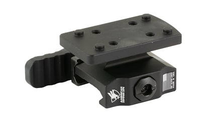 American Defense AD-TR-LW QD Lightweight TR Co-Witness Mount in black, RMSc footprint