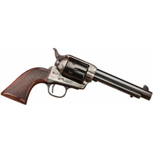 Taylors and Company Short Stroke Smoke Wagon revolver, 5.50 inch barrel, checkered walnut navy-style grip