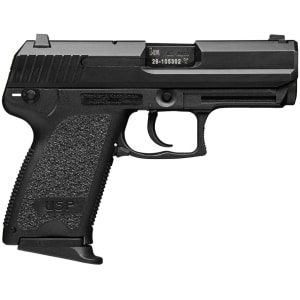 Heckler & Koch USP45C V7 LEM compact .45 ACP pistol, black polymer frame