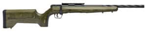 Savage B22 Timber Tactical .22 LR 18in spiral-fluted threaded barrel OD green laminate rifle