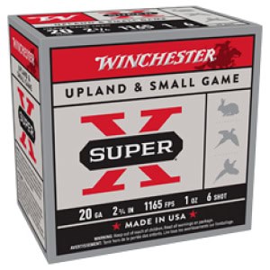 Winchester Super-X Heavy Game 20 Gauge 2.75 in 1 oz #6 shot 25rd box