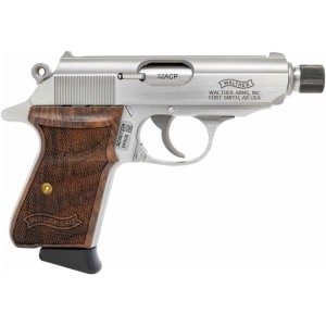 Walther PPK/S SD 32AP SS TB WAL 7R compact semi-automatic pistol, left-side view