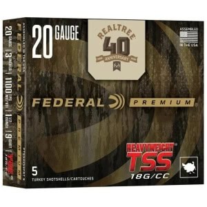 Federal Heavyweight TSS Realtree 40th Anniversary 20ga 3in 1-1/2oz #9 shotshell 5-count pack
