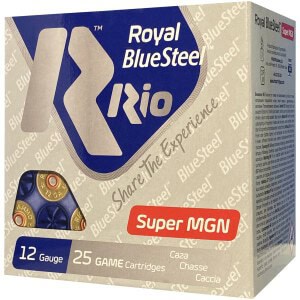 Rio Ammunition BlueSteel Royal RBSM403 12 Gauge 3-inch #3 shotshell box