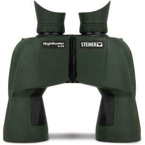 Steiner Nighthunter 8x56mm BaK-4 Porro binoculars in matte green with rubber armor