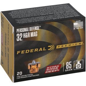 Federal Hydra-Shok Deep .32 H&R Magnum 85 gr JHP box, 20 rounds
