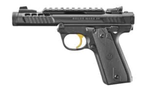 Ruger Mark IV 22/45 Lite .22 LR black anodized 4.40-inch threaded barrel with two 10-round magazines
