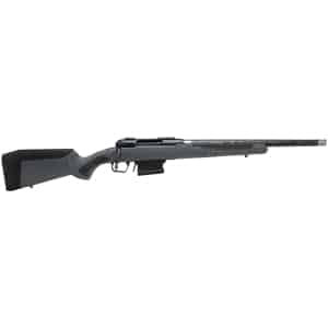 Savage 110 Carbon Predator rifle with carbon fiber-wrapped barrel and granite synthetic stock