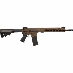 LWRC ICMKII 5.56 NATO rifle in Patriot Brown Cerakote