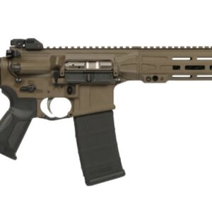 LWRC ICMKII 5.56mm Patriot Brown 14.7-inch rifle side view