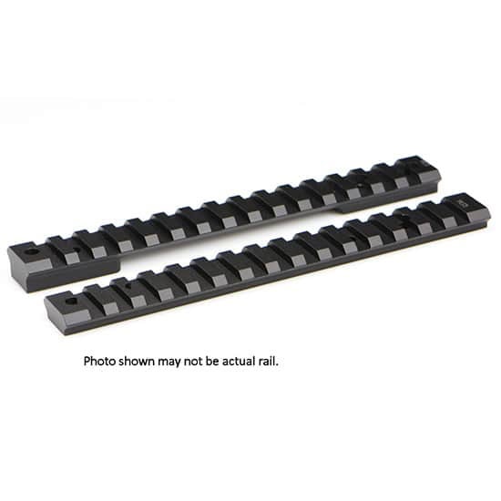 Warne Mountain Tech 1-piece tactical rail, 0 MOA, for Howa/Weatherby Vanguard short action, black matte