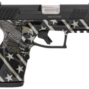 Taurus GX2 9mm 3.38in compact pistol with black eagle-engraved polymer frame