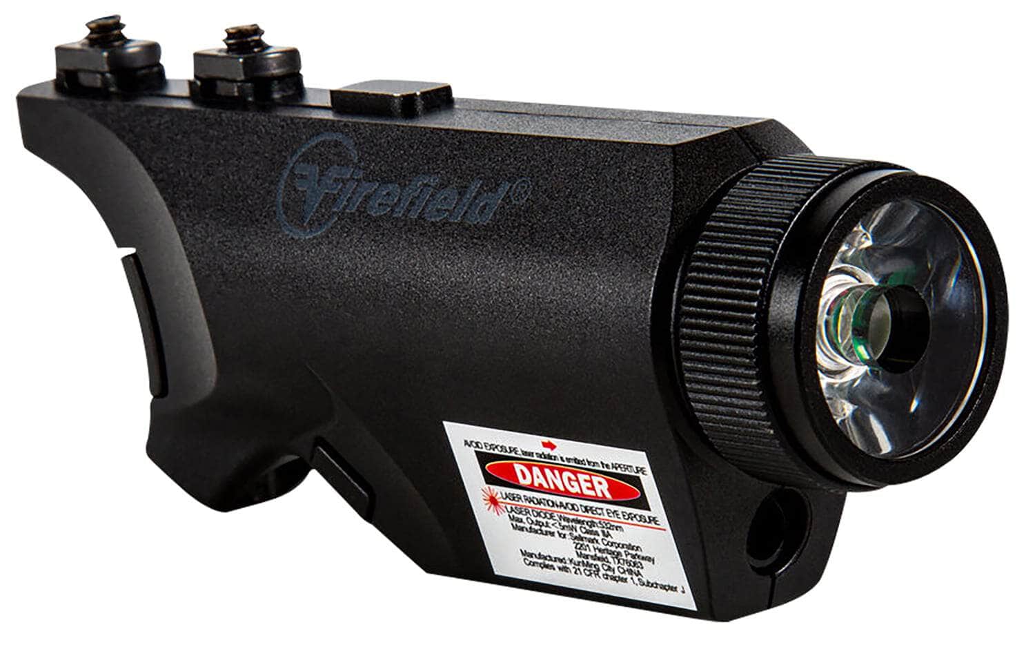 Firefield Rival XL foregrip flashlight and laser combo in matte black, 75–150 lumens