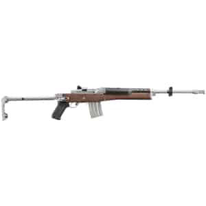Ruger Mini-14 Tactical 5.56 18.5in threaded stainless barrel walnut stock side-folding