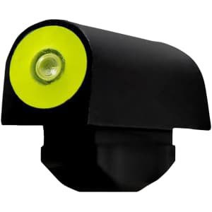 XS Sights RV0003N3Y Big Dot Revolver Front Sight- Smith & Wesson  Black | Green Tritium Yellow Outline Front Sight