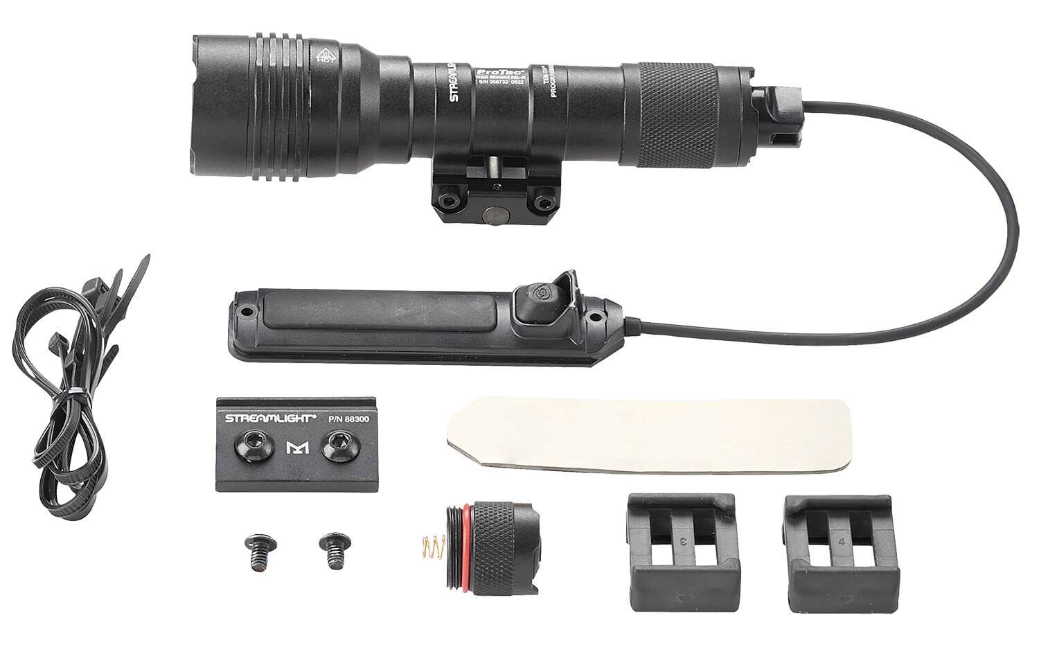 Streamlight ProTac HL-X USB long-gun rail light (black) mounted on Picatinny rail