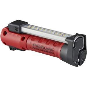 Streamlight Strion SwitchBlade 74850 red rechargeable work light, 400/500 lumens, white CRI LED