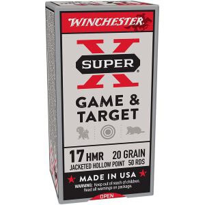 Winchester Super-X .17 HMR 20 gr XTP jacketed hollow point 50-count box