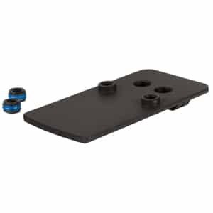 Trijicon RMRcc dovetail mount plate for Glock, matte black steel