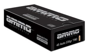 Ammo Inc Signature .45 ACP 230gr TMC 50-round box - brass-cased handgun ammunition