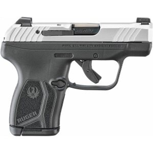 Ruger LCP MAX .380 ACP handgun with 2.80 inch barrel, matte stainless slide and black polymer frame