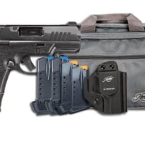 Kimber R7 Mako OR 9mm pistol, 3.37 in barrel, black finish, KDC bundle with magazines and holster