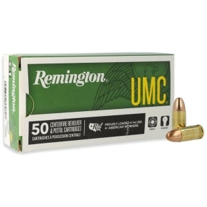 Remington UMC 9mm Luger 147gr FMJ 50-round box image