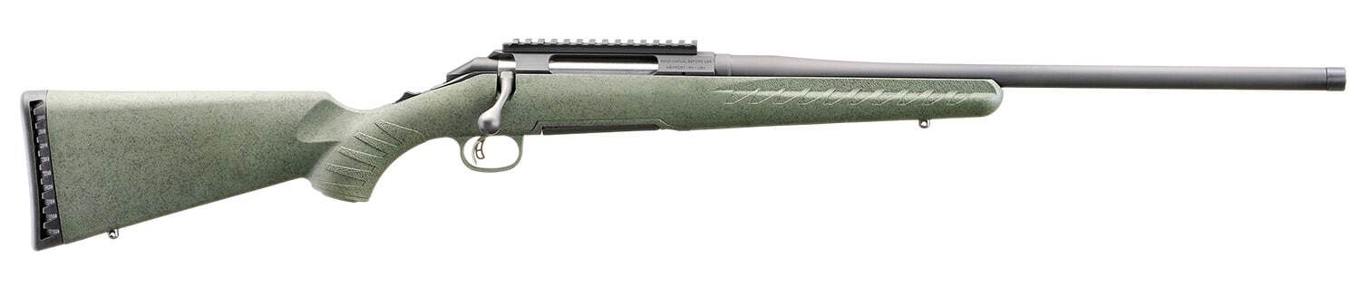 Glenfield Model A bolt-action rifle .270 Win 20-inch threaded barrel Moss Green Splatter stock