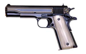 Colt 1911C Raymond J. Wielgus .45 ACP 5 inch engraved pistol with 24kt gold accents