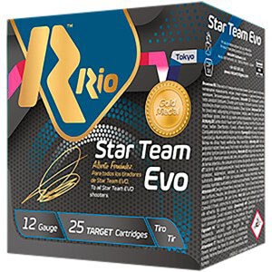 Rio Star Team Training 12ga 2.75in #7.5 1 oz shotshell box of 25 rounds