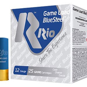 Rio Ammunition Game Load BlueSteel 12 Gauge 2-3/4 1-1/8oz #7 steel 25ct box