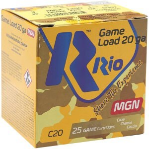 Rio Ammunition RC20MGN5 20 Gauge 3-inch 1 1/4 oz #5 shot 25 per box