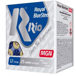Rio Ammunition Royal BlueSteel Magnum 12 Gauge 3 inch #3 steel 25rd box