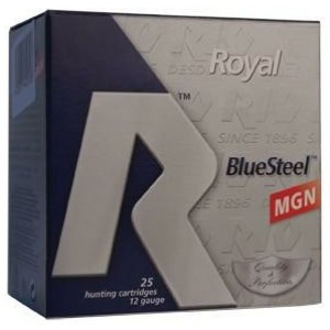 Rio Ammunition Royal BlueSteel 12 Gauge 3 inch 1-1/8 oz size 3 steel shot 25 per box