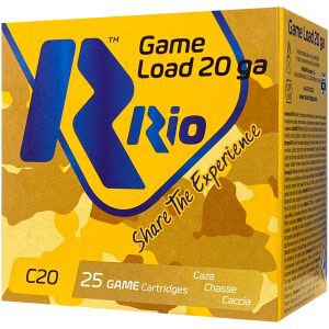 Rio Ammunition RC206 20 Gauge 2.75in 1 oz #6 Shot box of 25