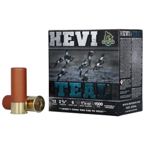 Hevi-Shot HEVI-Teal 12GA 2-3/4in #6 1-1/8oz 25rd box shotshells