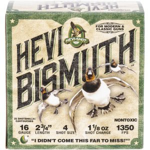 HEVI-SHOT HEVI-Bismuth 16 Gauge 2.75 in 4 shot box - 25 rounds