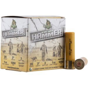 HEVI-Shot HEVI-Hammer 20ga 3in 1oz #3 shotshell box 25 rounds