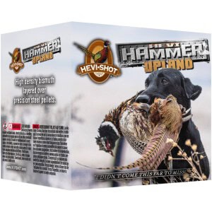 HEVI-Shot HEVI-Hammer Upland 12ga 2.75in 1-1/4oz #3 Steel/Bismuth shotshell box