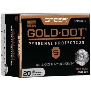 Speer Gold Dot .357 Magnum 158 gr Jacketed Hollow Point 20rd box