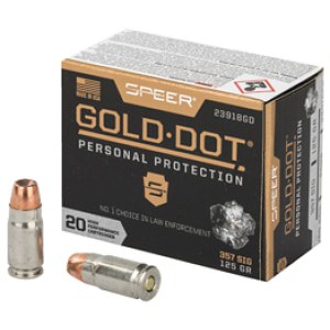 Speer Gold Dot 357 Sig 125 gr Hollow Point 20-count box