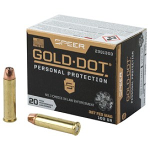 Speer Gold Dot .327 Federal Magnum 100 gr Jacketed Hollow Point 20rd box