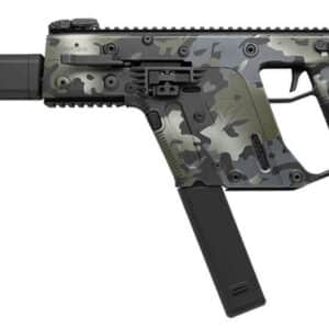 Kriss TDI Vector CRB G2 9mm rifle in MC black camo, 16 inch barrel, collapsed stock