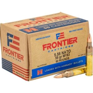 Hornady Frontier 5.56 NATO 55 gr FMJ 50 rd box