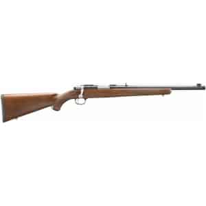 Ruger 77/44 .44 Rem Mag bolt rifle, blued finish, walnut stock, threaded barrel