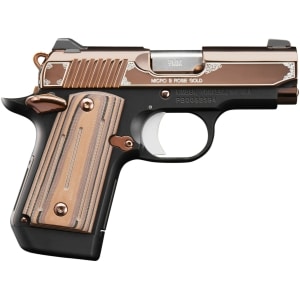 Kimber Micro 9 Rose Gold 9mm pistol with black/rose gold G10 grip